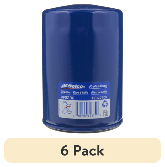 (6 pack) ACDelco PF2232 Original Equipment Professional Engine Oil Filter Height 5.6 Width 4 Length 4 Weight 1.26 Pounds