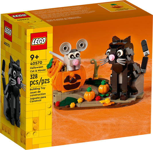 (3 pack) LEGO Halloween Cat & Mouse 40570 Building Kit (328 Pieces)