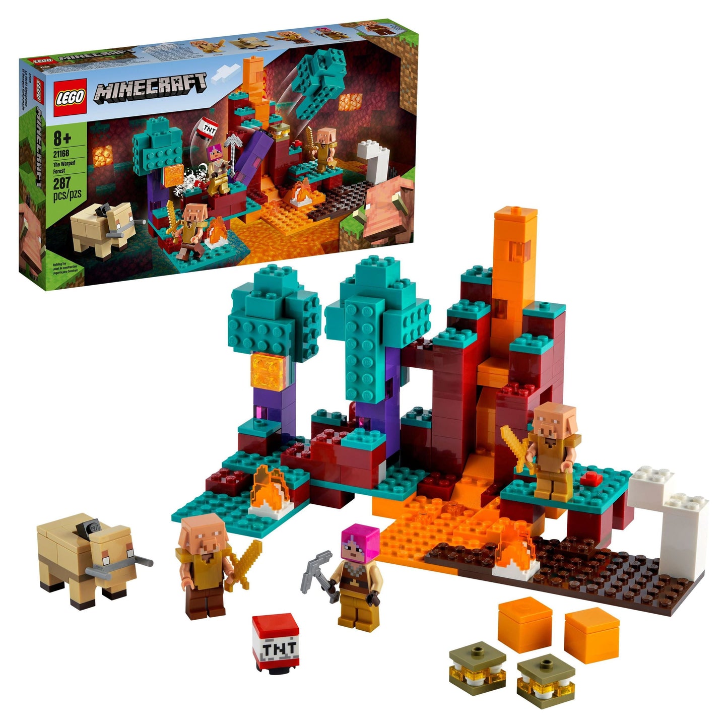 (3 pack) LEGO Minecraft The Warped Forest 21168 Building Toy Set (287 Pieces)