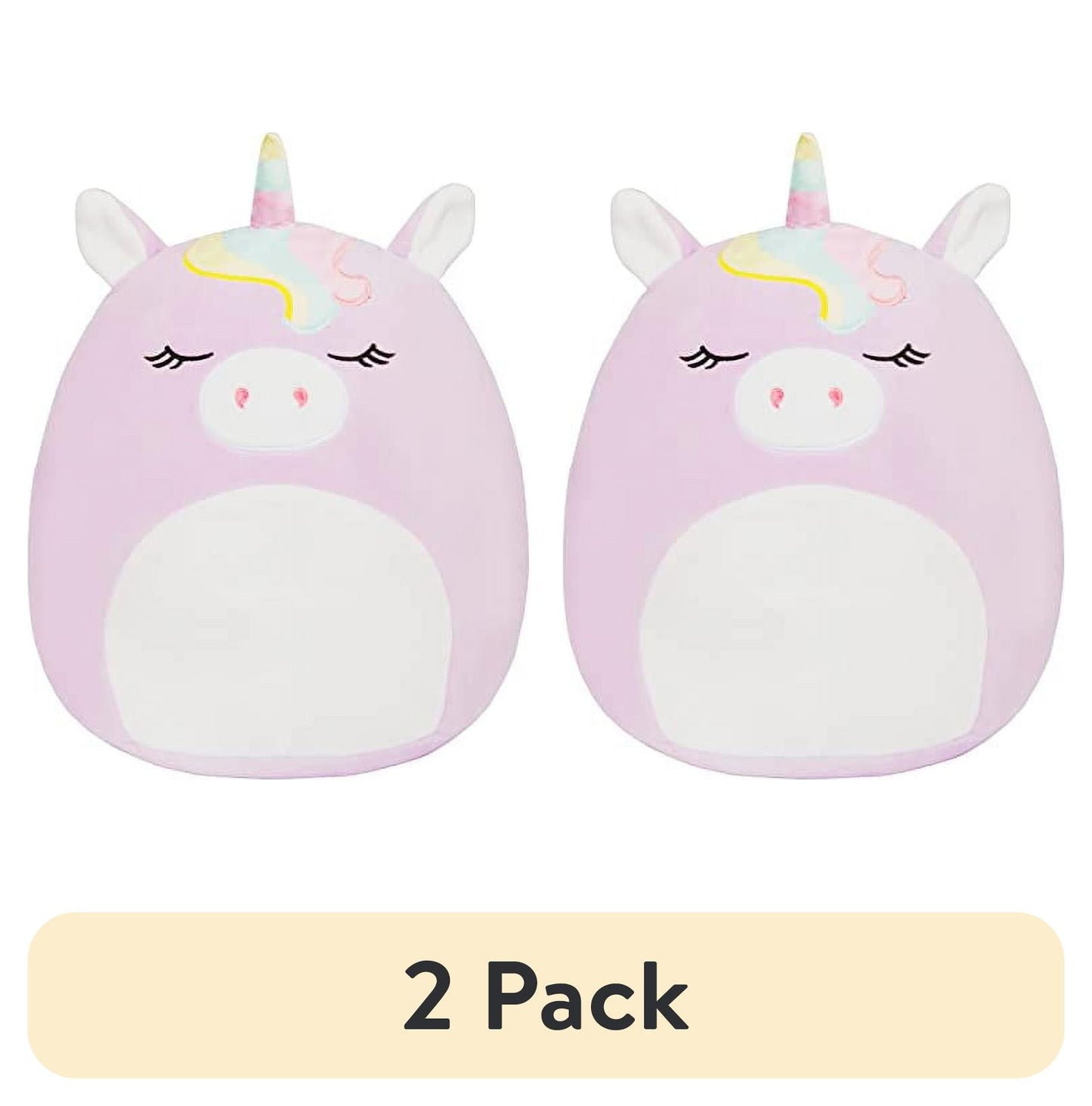 (2 pack) Squishmallow Large 16 Silvia The Purple Unicorn - Official Kellytoy Plush - Soft and Squishy Unicorn Stuffed Animal Toy - Great Gift for Kids