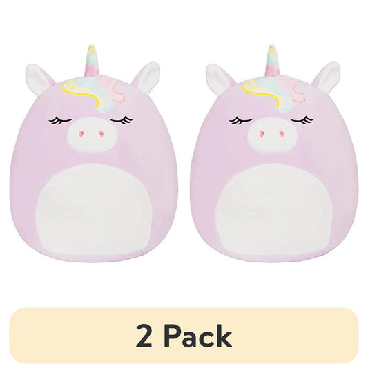 (2 pack) Squishmallow Large 16 Silvia The Purple Unicorn - Official Kellytoy Plush - Soft and Squishy Unicorn Stuffed Animal Toy - Great Gift for Kids