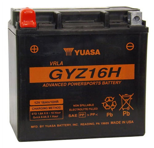 Yuasa Gyz16h Factory Activated, Maintenance Free