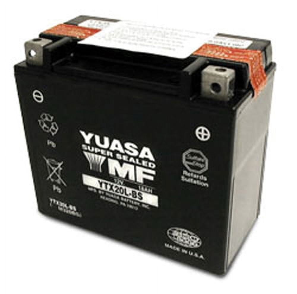 Yuasa YUAM320BSTWN AGM Maintenance Free Motorcycle Battery - YTX20L-BS - 12V