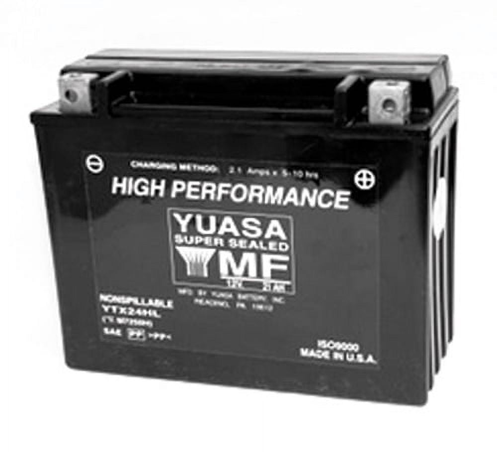 Yuasa - YUAM7250H - High Performance Maintenance Free Battery, YTX24HL