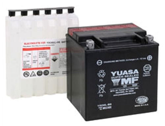 Yuasa Yix30l Factory Activated Maintenance Free 12 Volt Batt