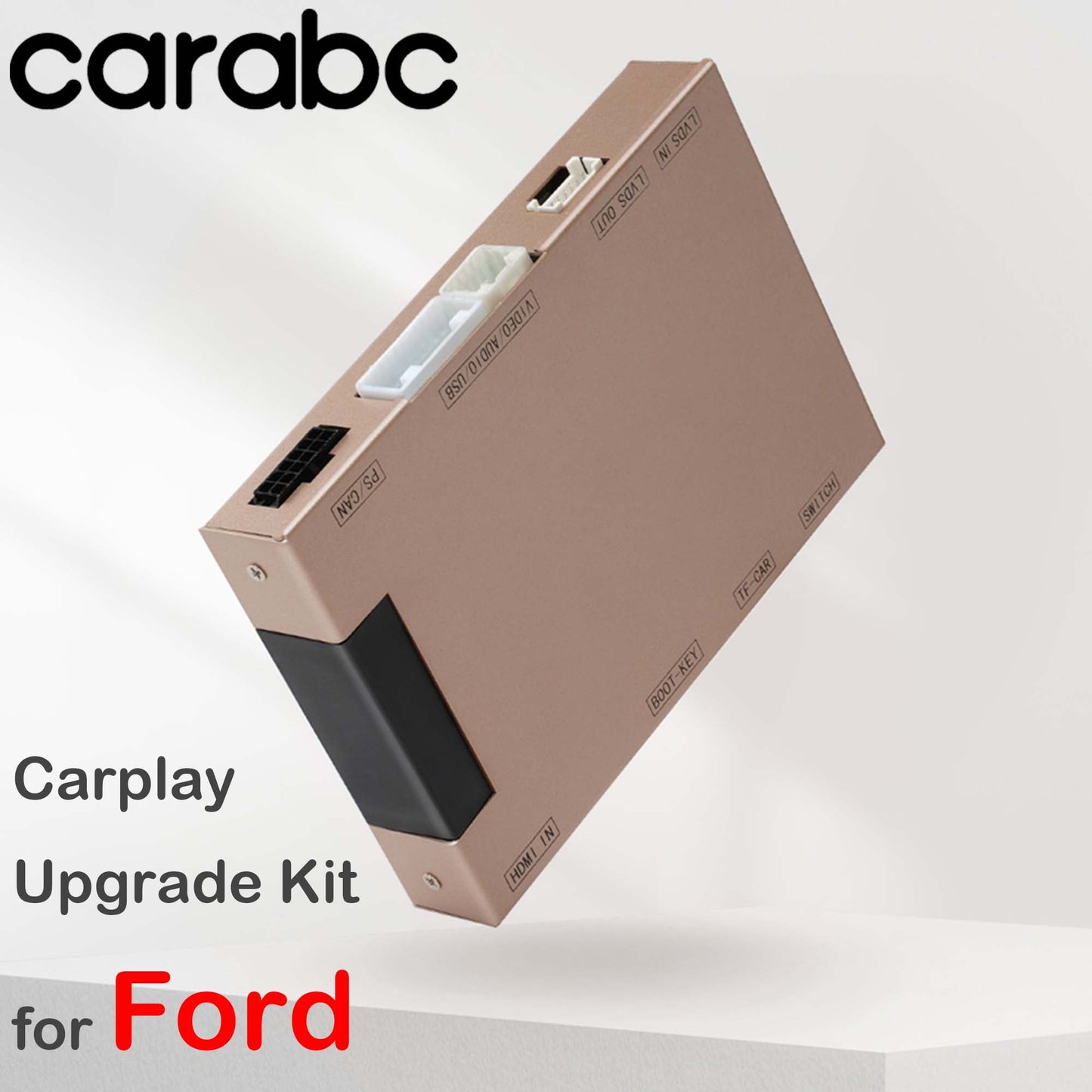 [carabc] Ford Wireless Carplay Stereo Upgrade Retrofit Kit Interface Car Radio Adapter for Sync2 System Car Series, Apple Carplay & Android Auto Build in System