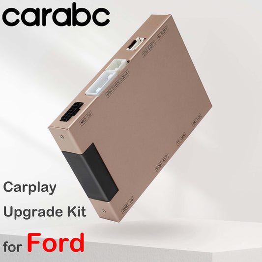 [carabc] Ford Wireless Carplay Stereo Upgrade Retrofit Kit Interface Car Radio Adapter for Sync2 System Car Series, Apple Carplay & Android Auto Build in System