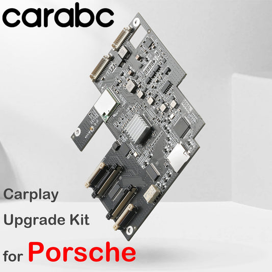 [carabc] Porsche Wireless Carplay Stereo Upgrade Retrofit Kit Interface Car Radio Adapter for PCM3.1 Panamera Cayenne Cayman Macan Boxster 911 718, Apple Carplay & Android Auto Build in System